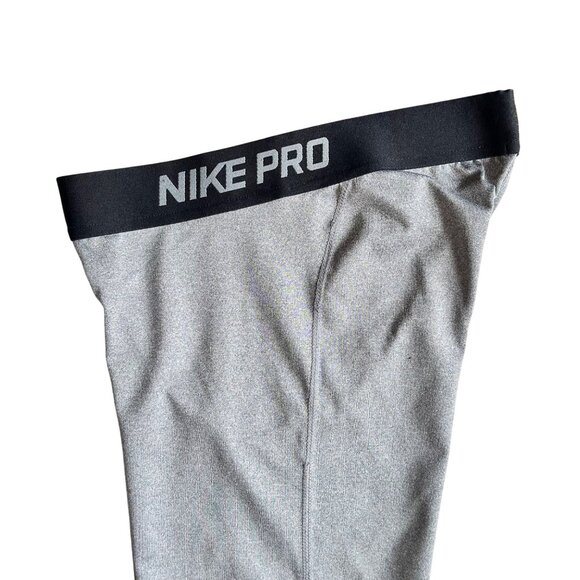 Nike Pro Dri-Fit Mens Compression Tights Gray/Black Size XS - Picture 2 of 11